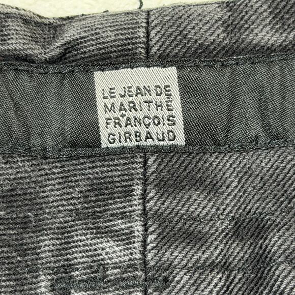 VINTAGE Marithe Francois Girbaud Taped Shuttle Logo Baggy Jeans Y2K Men 34x30 - Picture 2 of 7